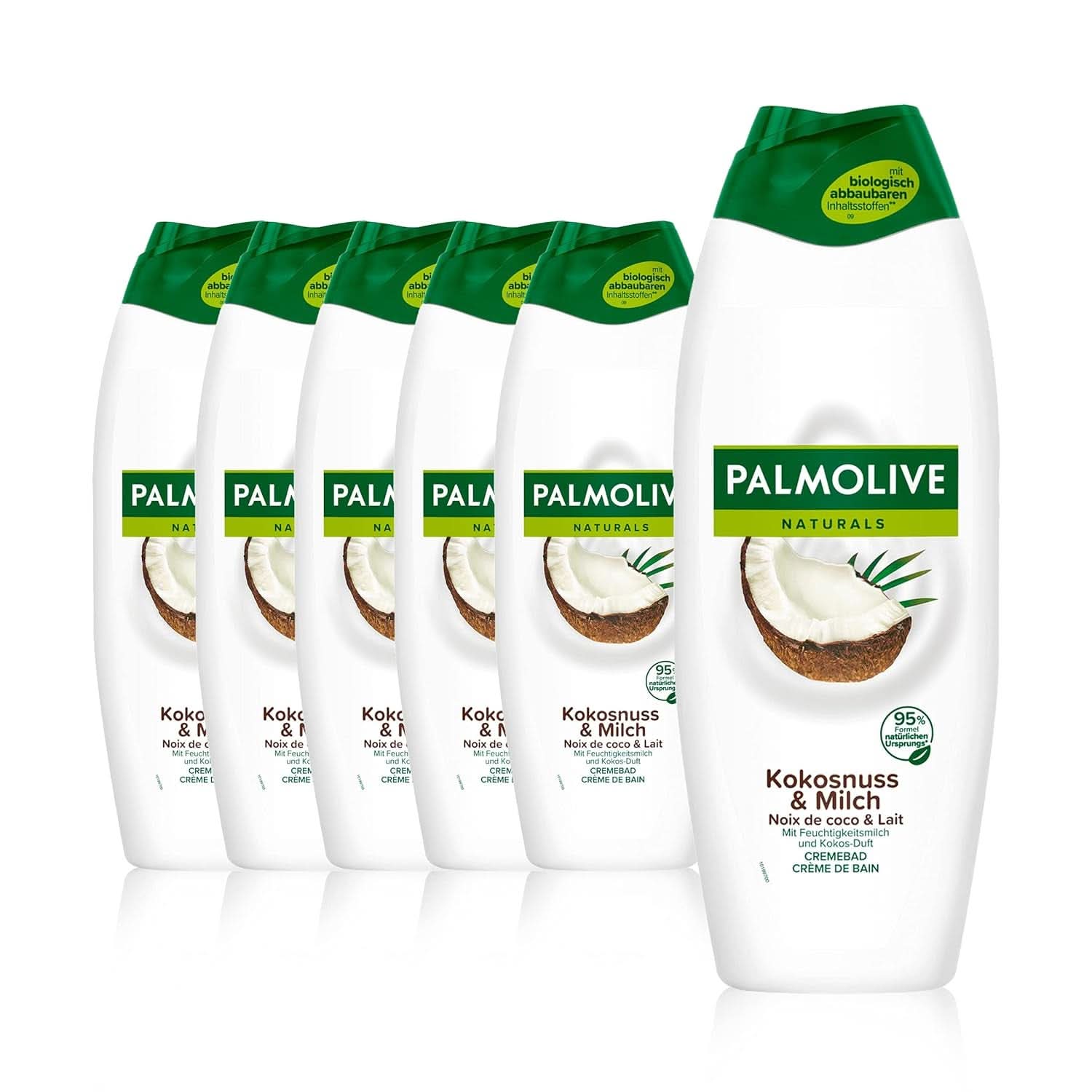 Gel douche Palmolive Naturals à la noix de coco et au lait, 6 x 250 ml Naty Shop Douche et bain