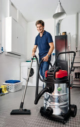 Tuyau d'aspiration d'origine Einhell pour aspirateurs eau/poussière (longueur 3 m, avec adaptateur de raccordement pour tous les aspirateurs eau/poussière Einhell, en plastique dur)