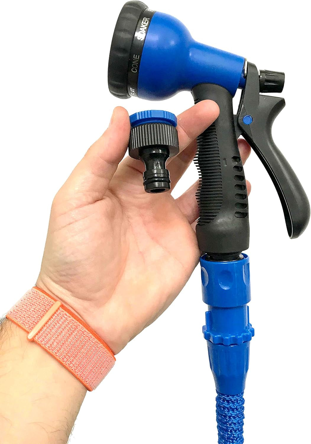 Tuyau extensible Pro C2607B avec Presión del Agua, Azul, 7,5 mètres