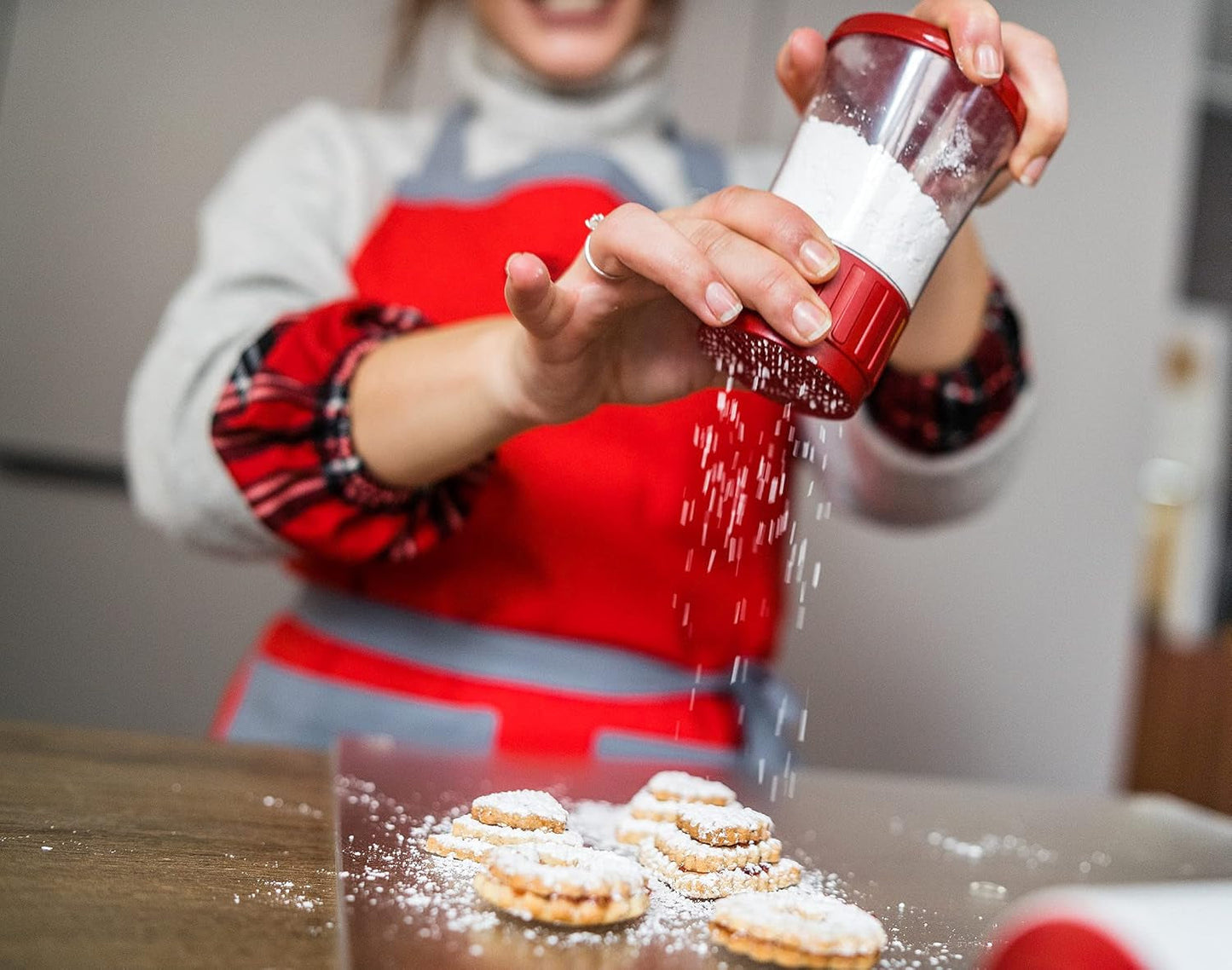 GSD – moulin à sucre en poudre pour appareils ménagers, rouge, 1 paquet
