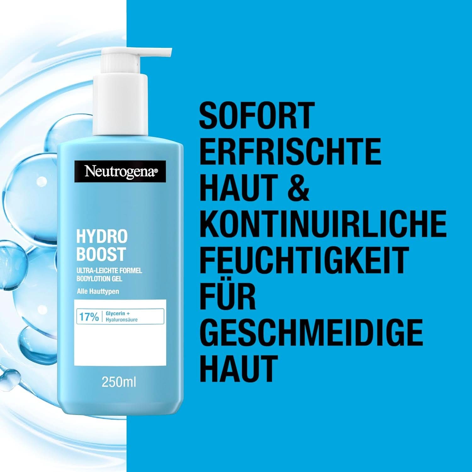 Neutrogena Hydro Boost Ultra-Light Formula Bodylotion Gel pour peaux fines, 250 ml Cosmétiques et beauté Naty Shop