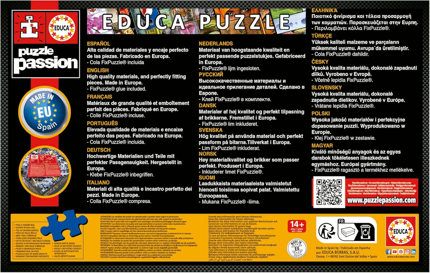 Educa - Puzzle de 1000 pièces pour adultes | Sant Jordi, Lily Brick. Dimensions : 68 X 48 cm. Comprend de la colle pour puzzle Fixpuzzle. Depuis 14 ans (19926) Puzzle Naty Shop