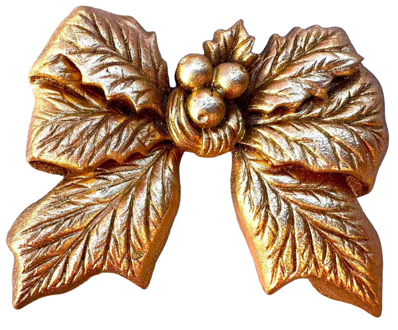 Décoration Comestible Délicate Fleur de Noël - Taille 7,5 cm Goût Sucré et Aspect Doré
