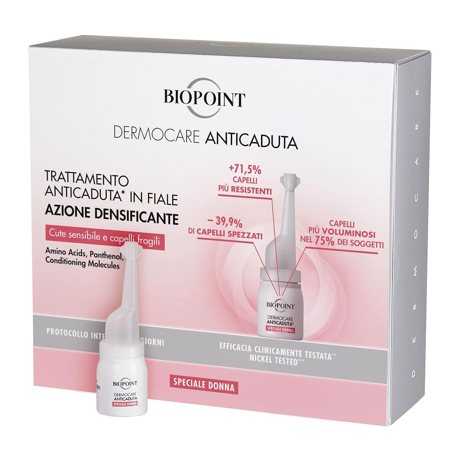Dermocare, renforce les cheveux et prévient leur chute, 20 ampoules à effet épaississant + shampooing 200 ml Soin capillaire Dermocare
