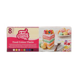 Set de colorants alimentaires Funcakes Paste Colorants, 8 pièces : Colorant alimentaire concentré pour pâte, crème, fondant, pâte d'amande, pâte, pâte à modeler et pâte à fleurs. Halal.