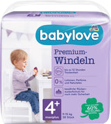 Couches premium taille 4+, maxi plus 9-20 kg, 1 x 38 pcs