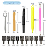 14 pièces Nail Art Werkzeug Magnetstift DIY Magic 3D Magnet Stick Set Application avec Cat Eye Gel Pulver ou Nagelac - Stylo magnétique pour les yeux pour un effet magique idéal