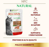 almo nature HFC Natural - Nourriture humide pour chats - au poulet - Qualité humaine, Sans gluten, Monoprotéine - 55g, paquet de 6