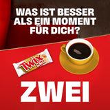 Barres de chocolat blanc Twix ; caramel, biscuits, chocolat blanc ; plusieurs paquets de chocolats ; 5 barres (5 x 46 g)