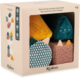 KALOO - Stimuli - 4 formes évolutives avec sons - Produits pour enfants - Jeu d'empilage - Compétences d'audition et de préhension - Dès la naissance, K227002 Jouets bébé Naty Shop