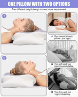 Oreiller cervical, oreiller de soutien latéral, oreiller en mousse à mémoire de forme, oreiller orthopédique, oreiller de soutien cervical ergonomique pour un soutien optimal du dos et du ventre Oreiller de soutien latéral (62 X 41 X 13CM) Oreillers orthopédiques cervicaux Naty Shop
