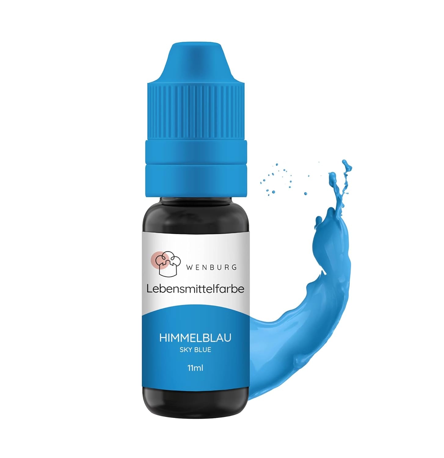 Colorant alimentaire Wenburg, pailleté, 11 ml, concentré, fabriqué en UE, liquide. Pour colorer la pâte, les boissons, les arômes, le slime - Colorant alimentaire à paillettes dorées - Colorant à gâteau doré - Paillettes dorées