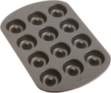 Wilton Donut-Backform Mit 12 Mulden Donutform, Hochwertige Donut Backform Mit Antihaftbeschichtung Für 12 Mini-Donuts, Spülmaschinenfest Moules et plaques pour la cuisson Naty Shop Medium