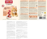 animonda Carny Katzen Nassfutter Kitten Chicken + Pute (12 x 400g), Kitten getreidefreies Katzennassfutter ohne Zucker für wachsende Kätzchen bis 1 Jahr, mit frischen Ingrédient
