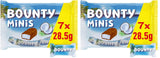 Bounty Minis Chocolate Bulk Pack, Mini barres de chocolat à la noix de coco fine, 227g, Idée cadeau chocolat, Pack de chocolat en vrac