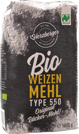 Farine de blé Herzberger Bio Naturland Type 550, 1 kg