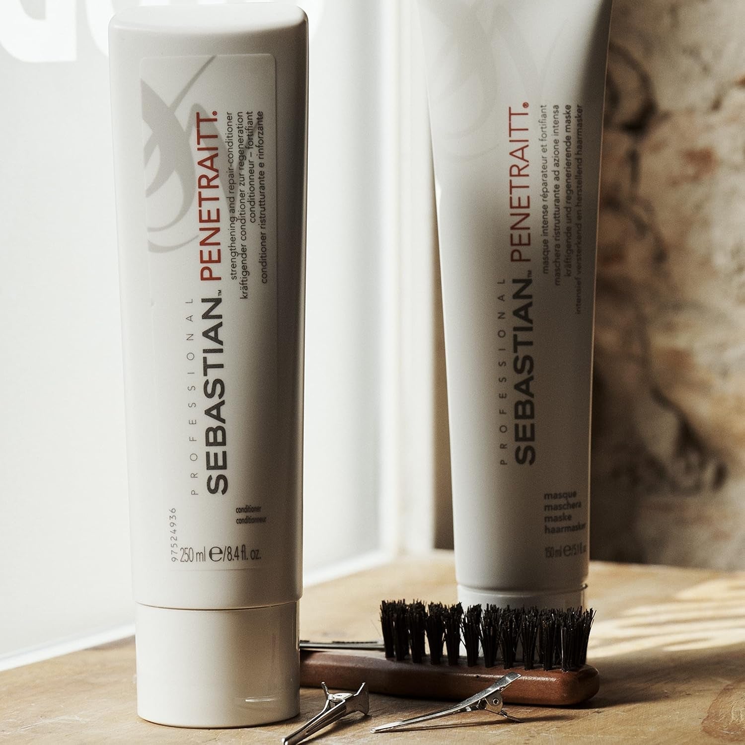 SEBASTIAN PROFESSIONAL PENETRAITT - Masque capillaire réparateur régénère les cheveux abîmés (150 ml) - soin en profondeur pour cheveux abîmés et décolorés - répare et renforce Masque Capillaire Naty Shop