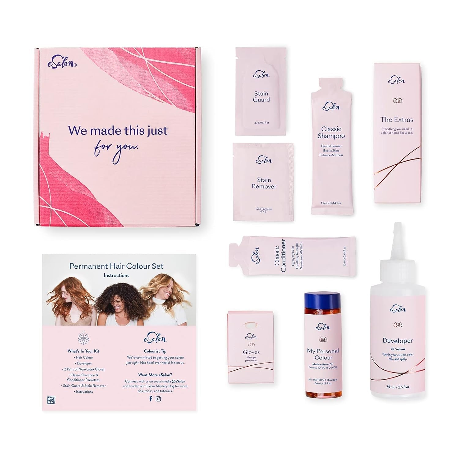 Ensemble de teintures capillaires permanentes, couverture 100 % des gris, coloration à domicile, 0 % d'ammoniaque, teintures capillaires multidimensionnelles, teintures capillaires professionnelles Naty Shop Hair Dye