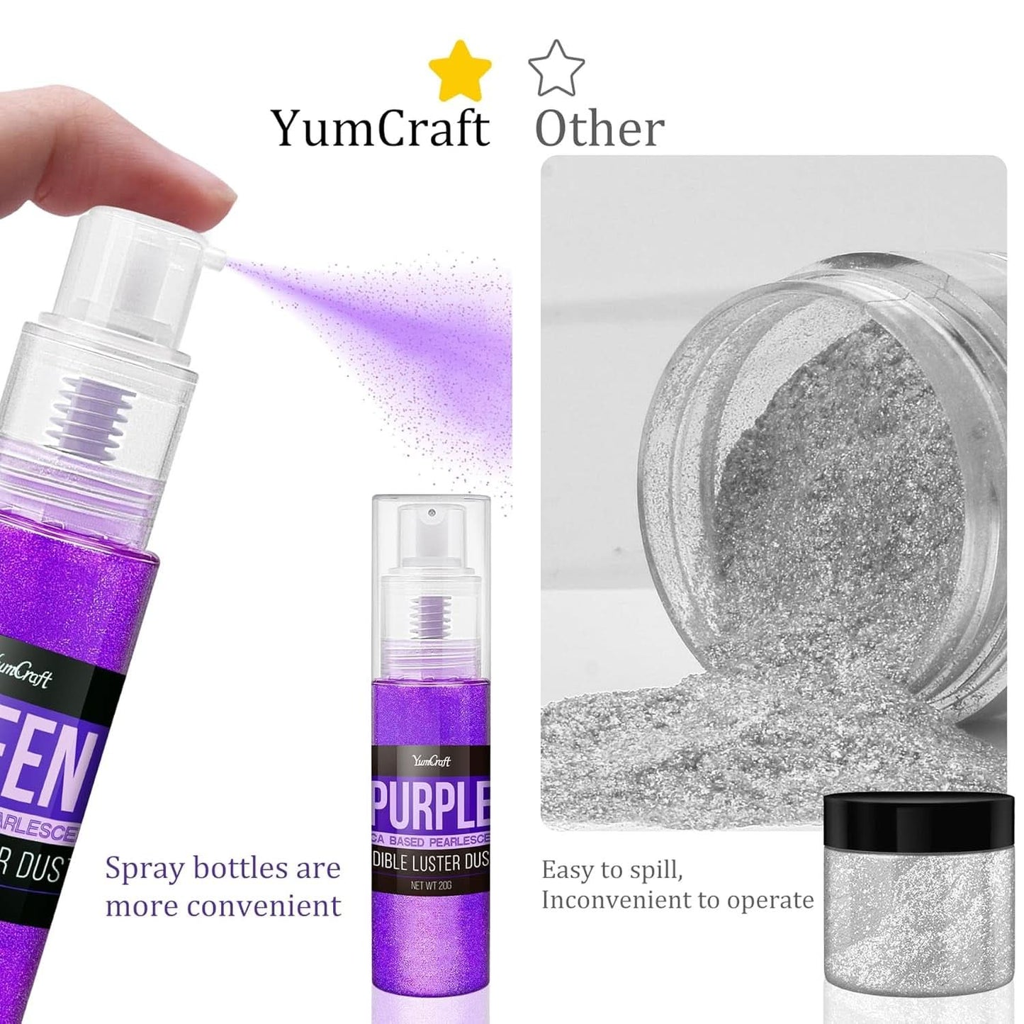 Spray pailleté comestible, 20 grammes Naty Shop