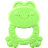 Chicco ECO+ Anneau de dentition Grenouille, Anneau de dentition pour nouveau-nés avec pointes, En bioplastique souple, Jouet de dentition pour nouveau-nés et enfants de 3 à 18 mois