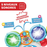 Chicco 00009820100000 Mi First Batterie avec lumières et sons, 3 modes de jeu, instrument de musique avec batterie pour enfants, multicolore, grand Jucarii Bebe Naty Shop