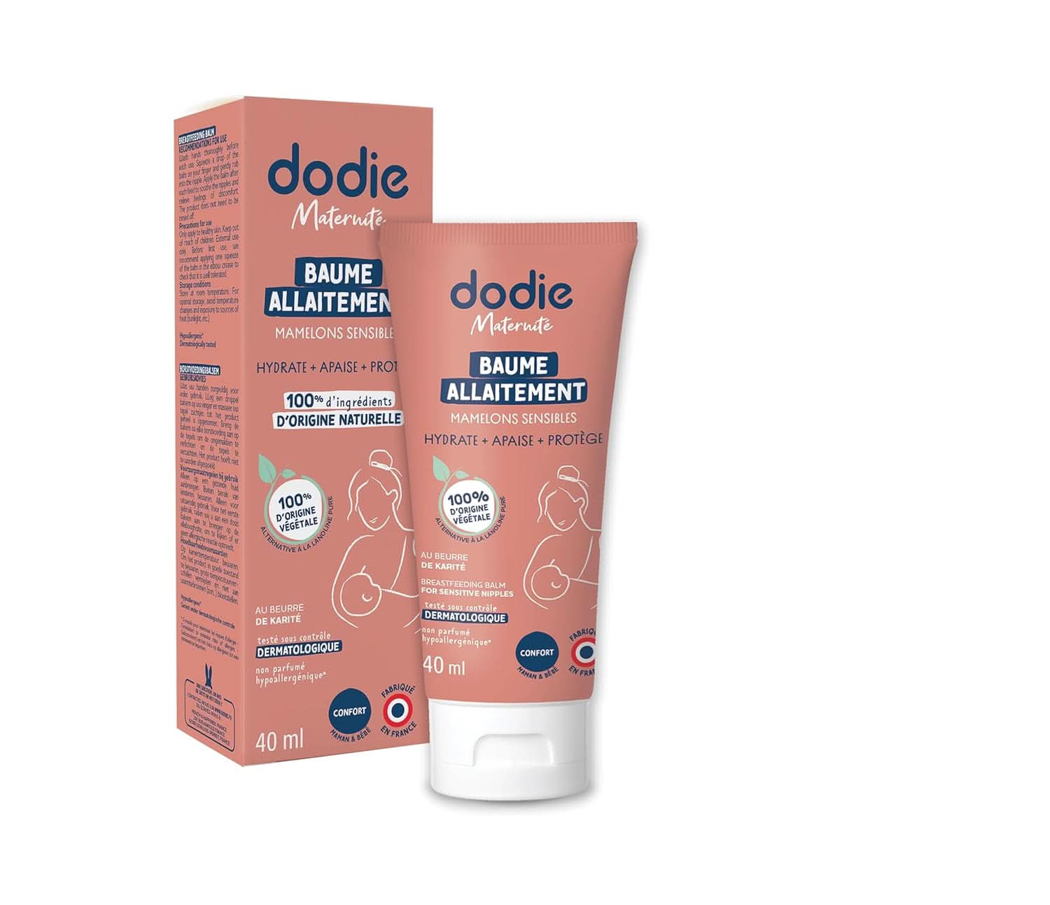 Crème pour mamelons à la lanoline végétale, 40 ml Alimentation et Accessoires d'Allaitement Bebe Naty Shop