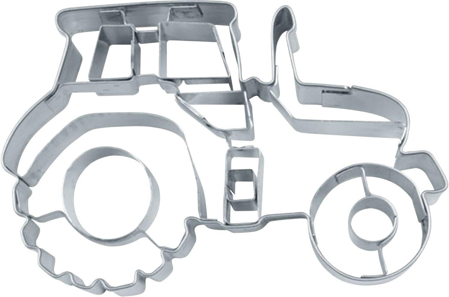 Städter 090187 Emporte-pièce, type tracteur, acier inoxydable, env. 7,5 cm, argent