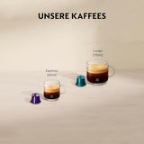 Machine à expresso à capsules Nespresso De'Longhi EN 80.B Inissia, pompe haute pression et fonction d'économie d'énergie, arrêt automatique après 9 minutes, volume de tasse pour expresso et poumon, réservoir d'eau 0,7 l, noir