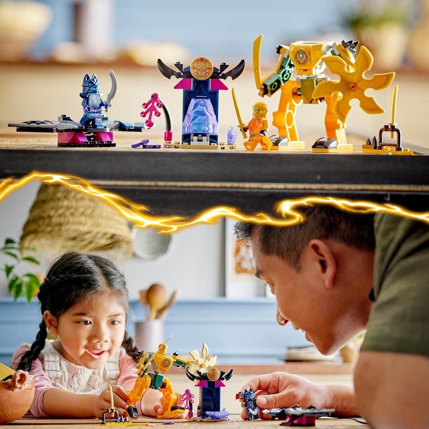 LEGO NINJAGO Le Battle Mech d'Arin, jouet Ninja pour les enfants à partir de 4 ans Avec figurines Incl. Arin avec mini katana, figurines et robots, petit cadeau pour garçons et filles 71804 Jeux de construction Besuche den LEGO-Store