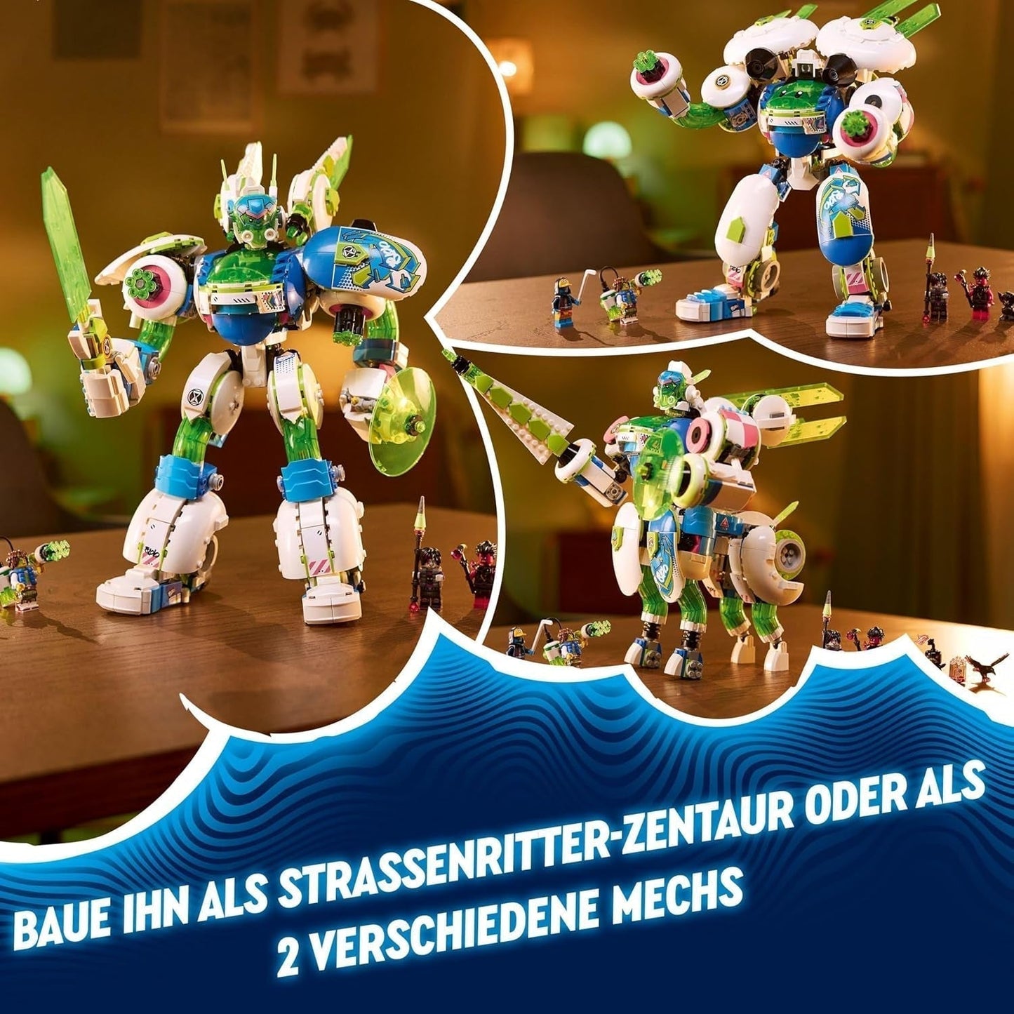 LEGO Dreamzzz 3-en-1 Mateo et Z-Blob The Knight Mech Blocs de construction Ensemble de jeu pour garçons et filles de 10 ans Cadeau pour enfants Ensemble fantastique Jouet d'aventure robot à 3 voies 71485 Jeux de construction Beuche den LEGO-Store