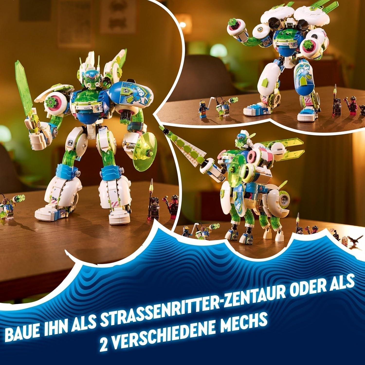 LEGO Dreamzzz 3-en-1 Mateo et Z-Blob The Knight Mech Blocs de construction Ensemble de jeu pour garçons et filles de 10 ans Cadeau pour enfants Ensemble fantastique Jouet d'aventure robot à 3 voies 71485 Jeux de construction Beuche den LEGO-Store