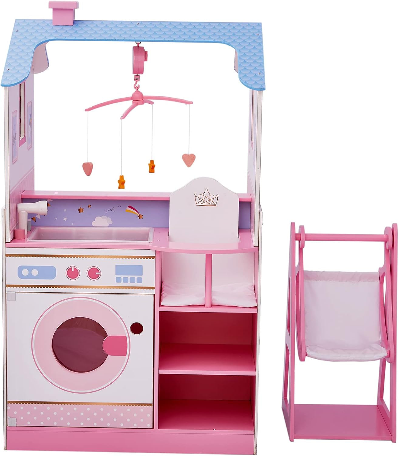 Olivia's Little World Teamson Kids Poupées en bois, 45 cm, double face, pour enfants TD-11460W