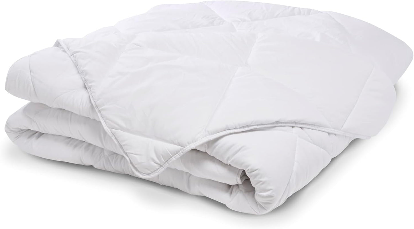 Couette chaude pour 1 personne, Hygiafill lavable à 95°, testée professionnellement, blanc, 140X200Cm, KBOB40 Couettes et couettes Naty Shop
