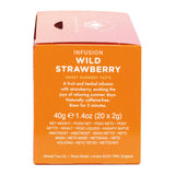 Ahmad Tea - Fraise des bois - Tisane décaféinée aux fruits et aux herbes - Fraise - Sachets de thé emballés individuellement avec 2 g de thé par portion - 20 sachets de thé en bandes