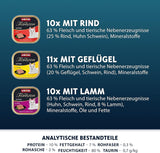 Animonda Vom Feinsten Kitten Variety for Kittens (32 x 100g), nourriture humide sans céréales et sans sucre pour jeunes chats avec des ingrédients 100% frais et carnés.