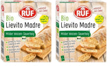 RUF Lievito Madre Sauerteig, Milder Weizen-Sauerteig, Mutterteig, Kurze Teigruhe Durch Enthaltene Trockenhefe, Lievito Madre Getrocknet Für Brot, Baguette, Focaccia, 3X35G Mélange pour la pâtisserie et la cuisson Naty Shop 105 G (2Er Pack) Lange Teigruhe