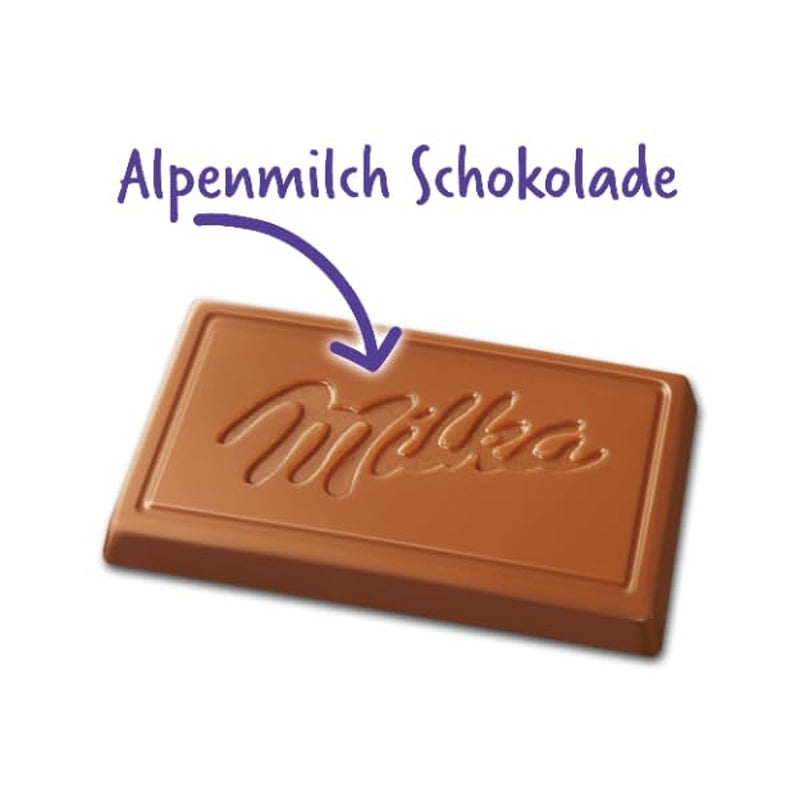 Milka Naps Alpine Milk – Mini carrés de chocolat au délicat chocolat au lait alpin – 1 x 1,7 kg