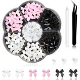 1 Carton Nail Art Charms, Fleurs 3D Charms d'art, Acryl Blumen Nagel Strass Mit Ornamenten, Nagel Edelsteine, Nagel Zubehör Für Mädchen, Décoration d'art, DIY Handwork Nail Design