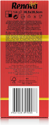 Serviettes en papier Renova Rouge Or - 40 Serviettes