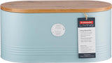 , Corbeille à pain inox crème "Living" avec couvercle en bambou, crème Boîtes de conservation Naty Shop Light Blue Bread