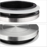 Relaxdays Lot de 3 Boites de Conservation, Fermées, Couvercle Inox, Pour Pâtes, Muesli et Riz, Récipient de Cuisine 1,5 L, Argent Transparent, 24 x 9,5 x 9,5 cm, Boites de Conservation Transparentes Argent Naty Shop