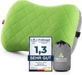 Oreiller gonflable de camping/voyage HIKENTURE avec housse d'oreiller amovible, oreiller ergonomique, oreiller cervical confortable pour voyage/extérieur, oreiller cervical gonflable de voyage (vert)... Oreillers orthopédiques cervicaux Naty Shop Cordialement