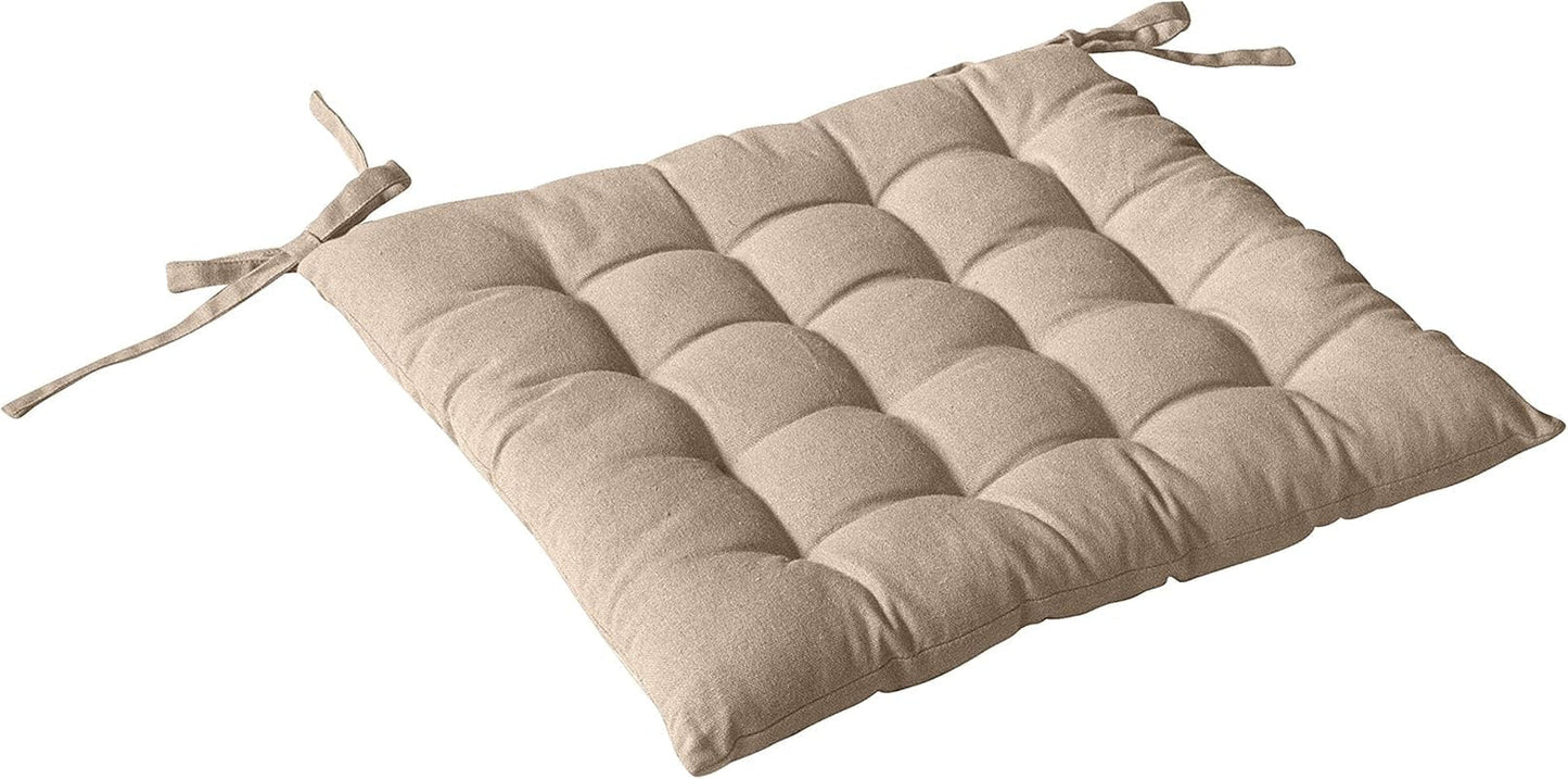 Couette avec 4 pompons, jute, 90 X 190 Cm, argile, 2007AGCHLJT090190, 90 X 190 Cm Couettes et couettes Naty Shop Natura
