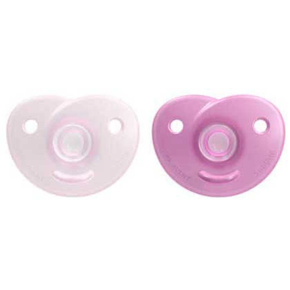 Philips AVENT Soothie - Sucette sans BPA pour bébés âgés de 0 à 6 mois, rose/rose clair (modèle SCF099/22)