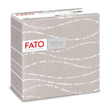 Fato - Serviettes en papier sec, airlaid, effet textile, paquet de 50 serviettes, 40X40 pliées en format 4, Tropicana Decor