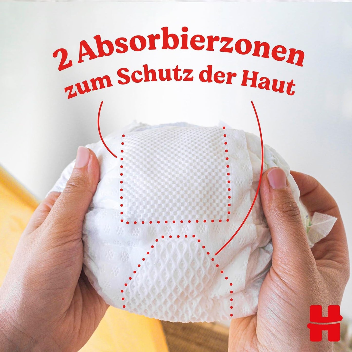 Couches pour nouveau-nés Huggies, taille 2, 116 couches (2 x 58), boîte d'un demi-mois