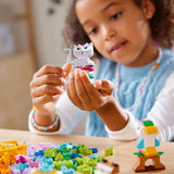 LEGO Classic Creative Animals, boîte avec des briques colorées, construisez des figurines d'animaux en briques comme un chien, un chat, un lapin, un hamster et un oiseau, jouet de construction pour garçons et filles à partir de 5 ans 11034 Jeux de construction Besuche den LEGO-Store