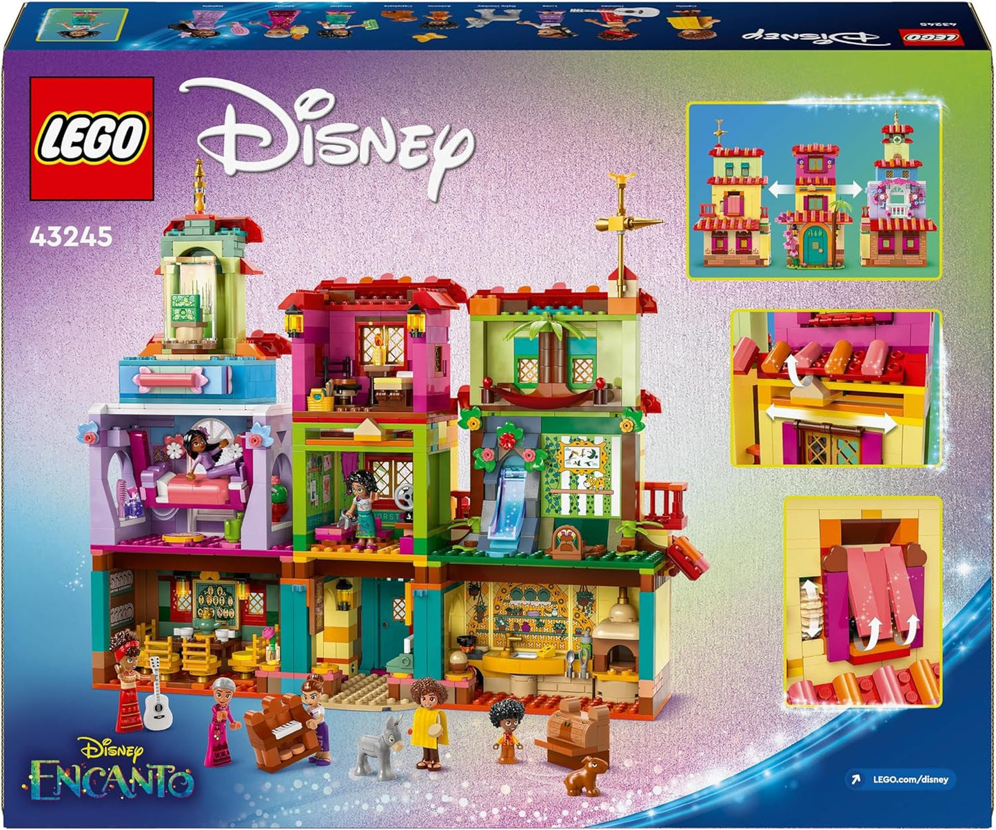 LEGO Ç€ Disney Encanto Magical House of Madrigals Maison de poupée pour enfants avec figurine Mirabel Play, jouet de construction pour filles et garçons à partir de 7 ans 43245 Jeux de construction Besuche den LEGO-Store