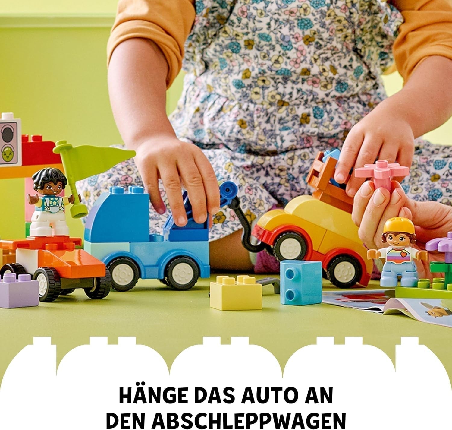 LEGO DUPLO Classic Brick Box Voitures et camions, ensemble de jeu de véhicules pour enfants à partir de 1,5 ans, jouet d'apprentissage créatif, jouet de voiture et ensemble de voiture de course 10439 Jeux de construction Besuche den LEGO-Store