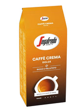 Segafredo Zanetti Caffè Crema Dolce - Grains entiers (paquet de 1 kg) - Convient pour Caffè Crema - Grains de café torréfiés légèrement à moyennement au goût doux et équilibré (paquet de 2)
